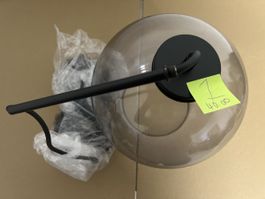 Hängeleuchte Kugel Glas Rauchgrau rund Ø25 cm neu
