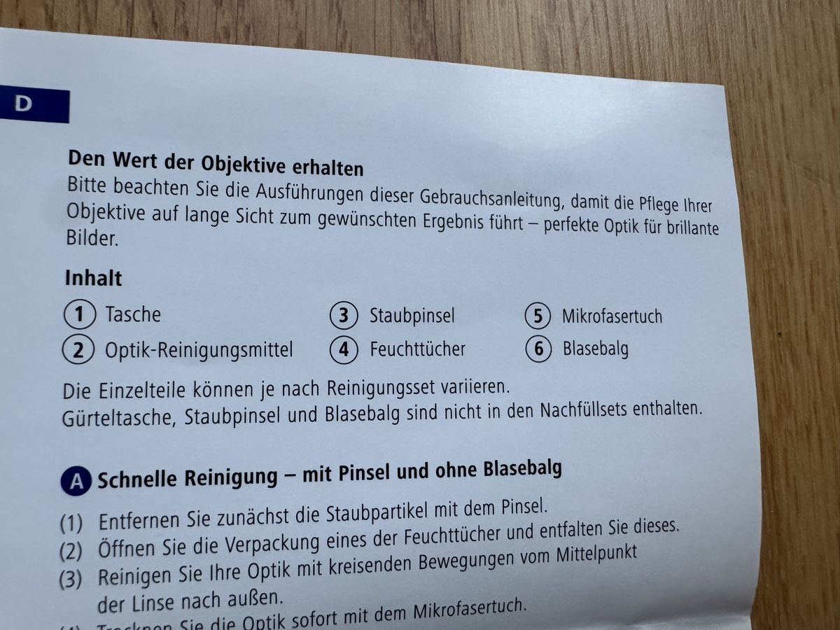 Pflegeprodukte: Zeiss Optik Reinigungs-Set – Neu (gemäss Beschreibung) aus Ebikon von sherra 2