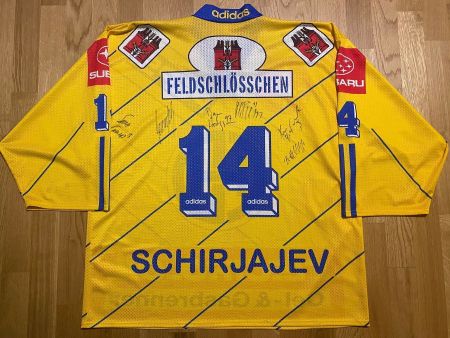 HC DAVOS #14 SCHIRJAJEV TRIKOT HCD 1996/97 UKRAINE ADIDAS XL