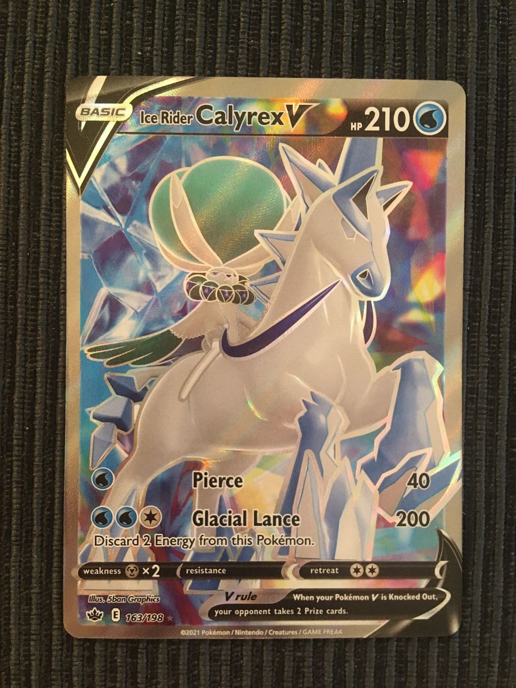 Pokémon Sammelbilder & Trading cards: Pokemon Calyrex V Fullart Chilling Reign Englisch – Neu (gemäss Beschreibung) aus Wabern von Collectfun