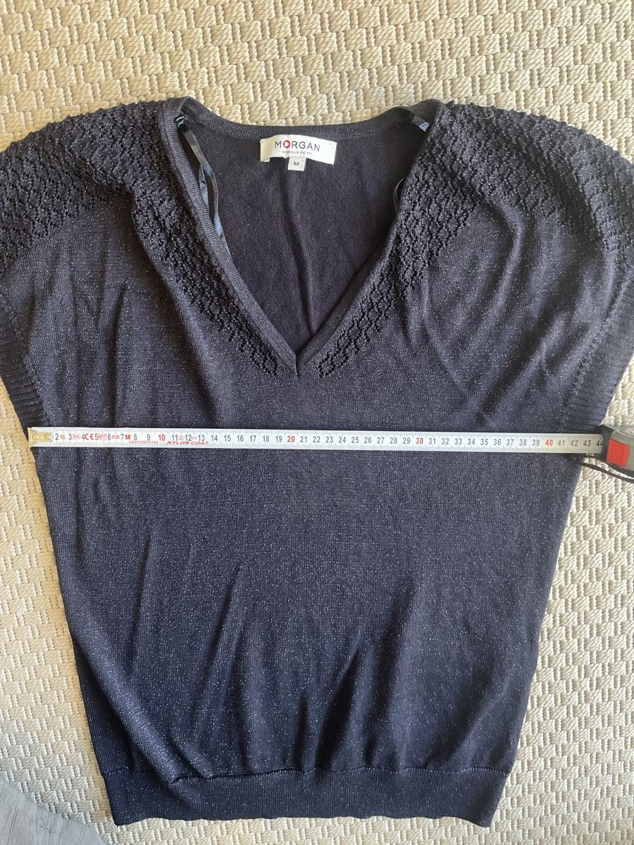 Morgan Pullover & Sweatshirts: Stricktop Morgan, dunkelblau mit Glitzer – Gebraucht aus Solothurn von Bobesch08 5