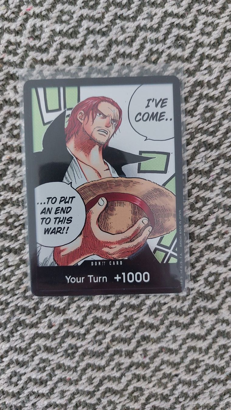 Bandai Carte collezionabili: One piece paramount war Shanks Don!! alt art – Usato da Bellinzona venduto da Pagur