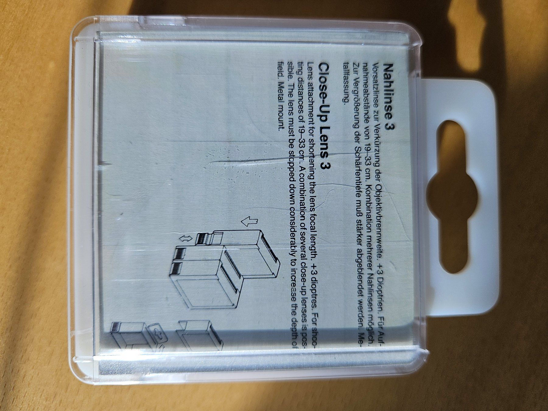 Filtri: Nahlinse 3, +3 Dioptrien, 43 mm, Originalverpackt – Nuovo e nell'imballaggio originale da Basel venduto da Ekr 2