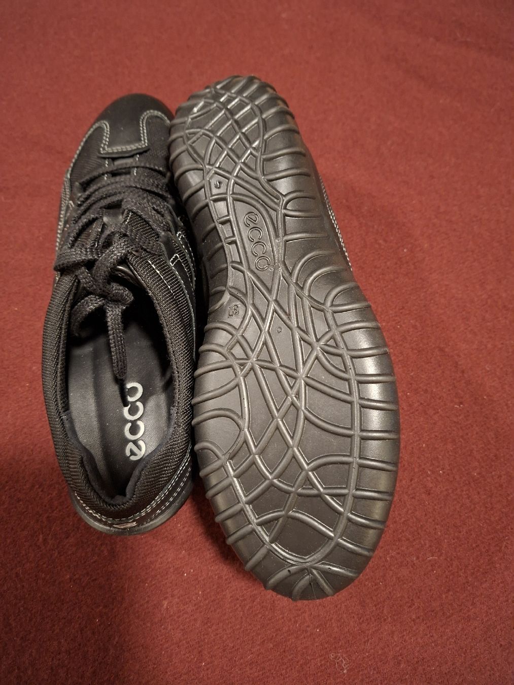 Ecco Scarpe da donna: Ecco Sneaker, Leder, schwarz, Gr. 37, neu – Nuovo e nell'imballaggio originale da Wolfhalden venduto da Irma-s-best 2