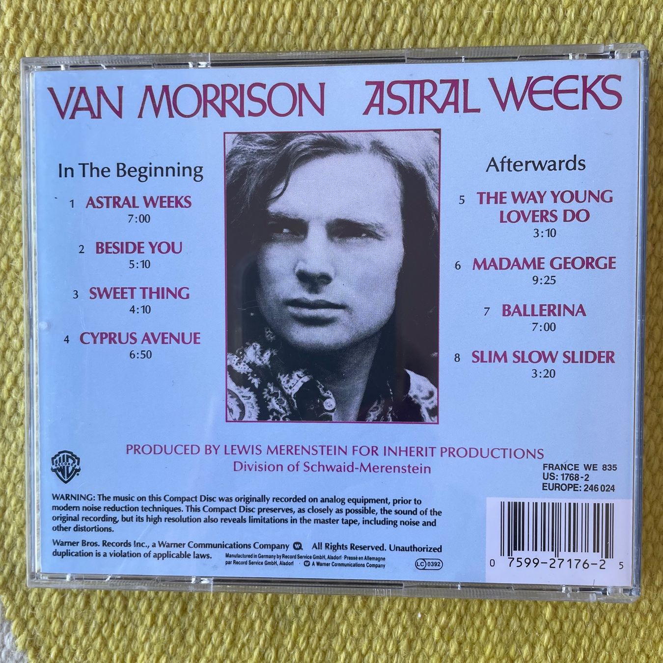 CDs: VAN MORRISON-ASTRAL WEEKS – D'occasion à Rorschacherberg par CD-Roli 1