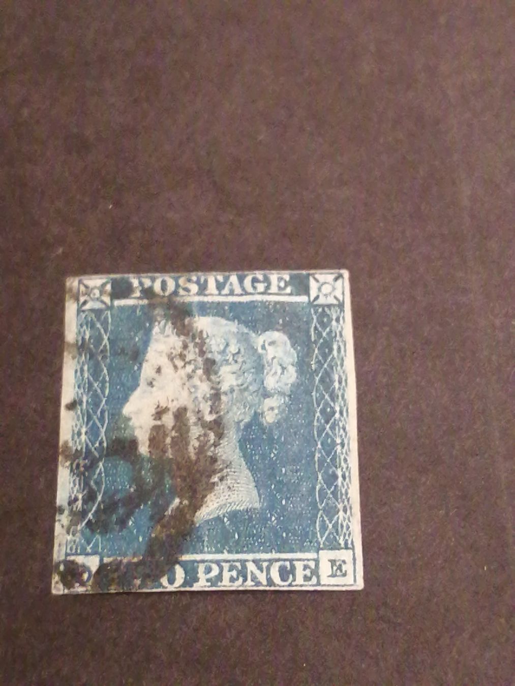 Alle Briefmarken: Two Pence Blue 1841  – Gebraucht aus Happerswil von tschergi