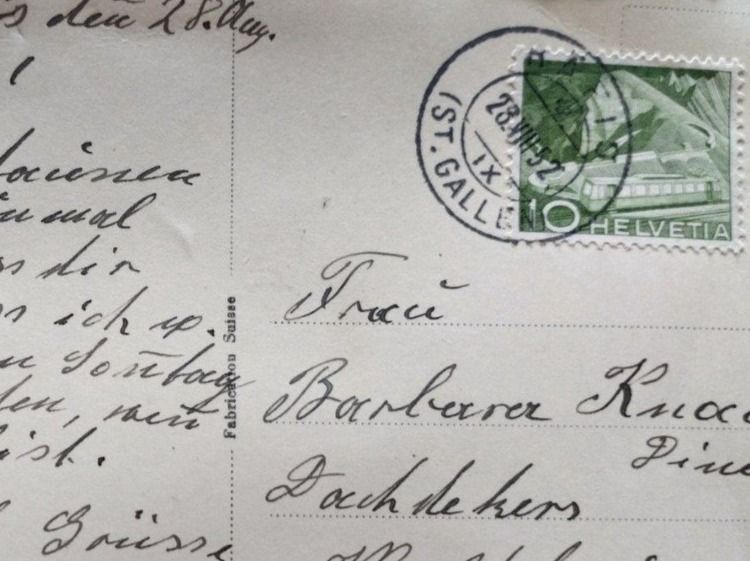 Cartoline postali: Ansichtskarte Buchs (SG), Kirche 1952 – Usato da Wildhaus venduto da Hukwildhaus 4