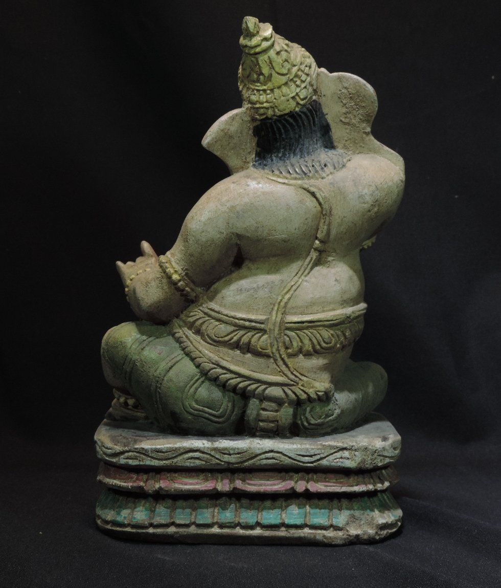 Statuette: grosse Ganesha Figur, Handbemalt – Usato da Duggingen venduto da doogbua 2