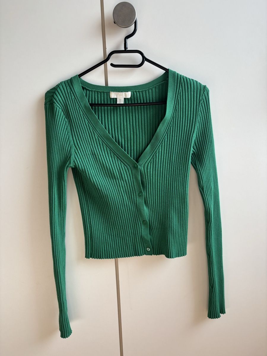 H&M Maglioni & Felpe: Dunkelgrüner Cardigan H&M – Usato da Zürich venduto da alessia.s