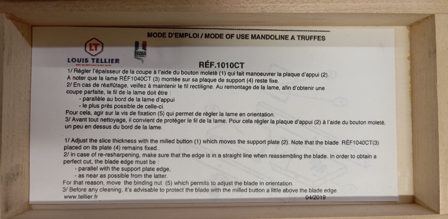 Elettrodomestici da cucina: Trüffelhobel Louis Tellier – Nuovo e nell'imballaggio originale da Gerzensee venduto da cobo02 4