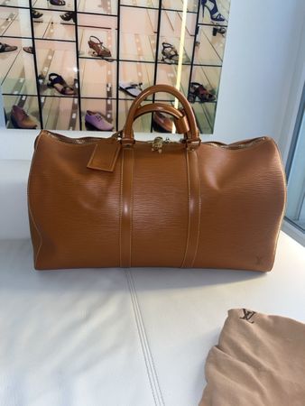 Louis Vuitton Keepall 50 Epi Cuir 🤎🤩full set