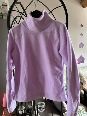Pull polaire H&M violet parme taille S, col montant chaud
