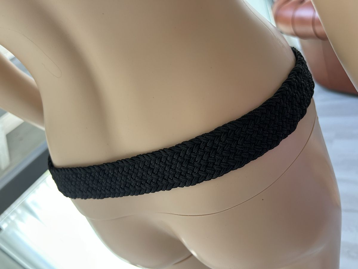 Gürtel: Stylish Woven Elastic Belt - Black, Adjustable & Comfy – Gebraucht aus Saland von ele_vc96 3