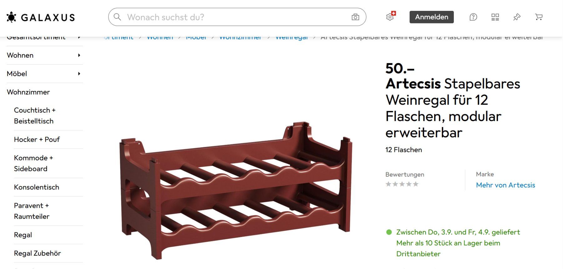Regale: Wine bottle stand (36 bottles) – Neu (gemäss Beschreibung) aus Genève von rug_wh2y 7