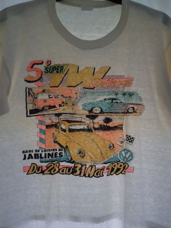 VW Käfer T-Shirt, Super VW National 1992, Rarität!