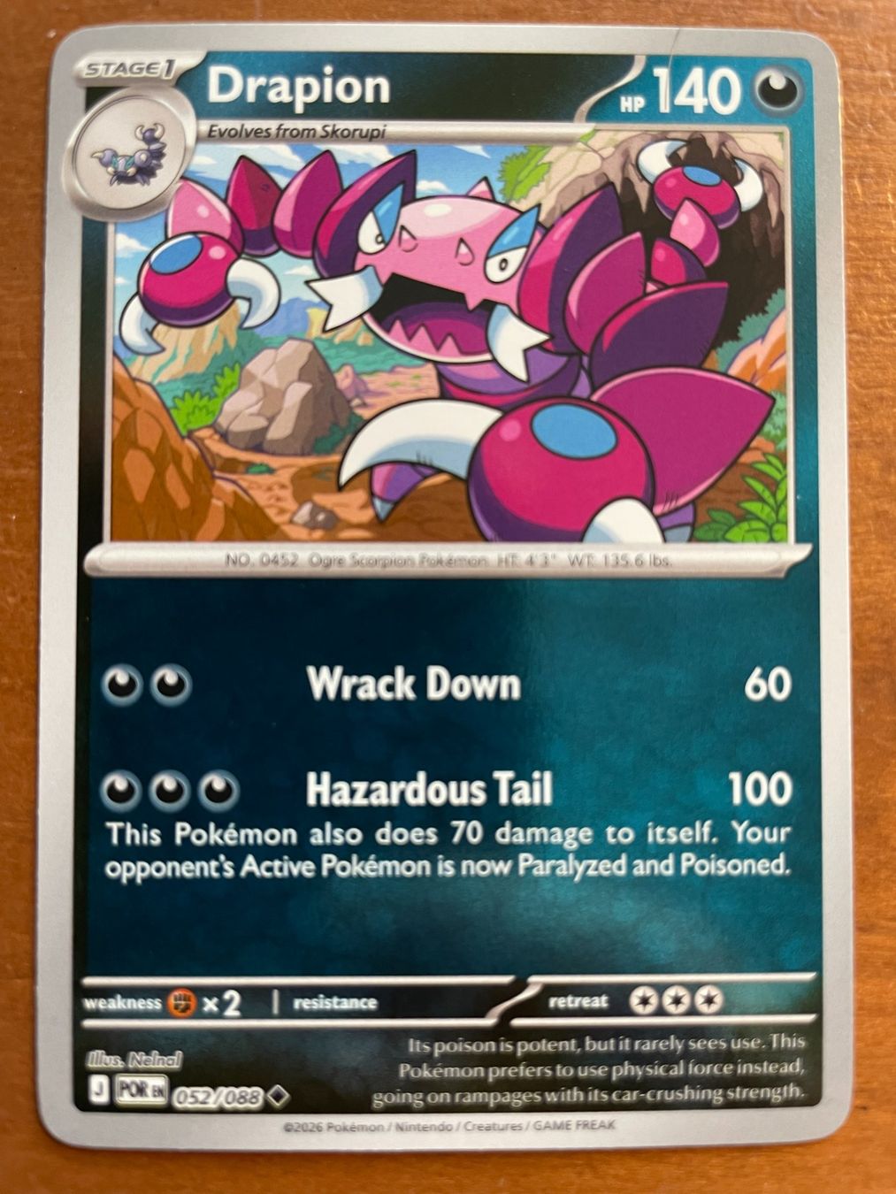 Pokémon Sammelbilder & Trading cards: Pokemon Drapion Reverse (Versand gratis) – Neu (gemäss Beschreibung) aus Chur von Angerson