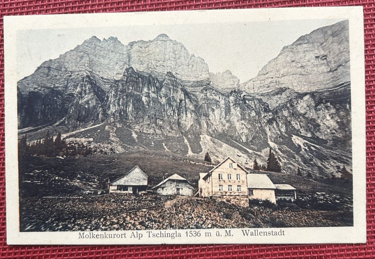 Cartoline postali: Alp Tschingla Wallenstadt  – Usato da Horw venduto da Tellbub