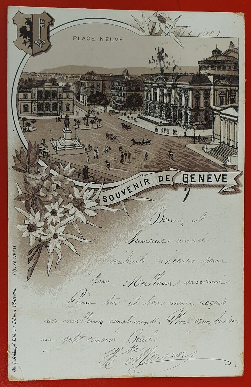Cartoline postali: Souvenir de Genéve – Usato da Kreuzlingen venduto da Rschweiz1