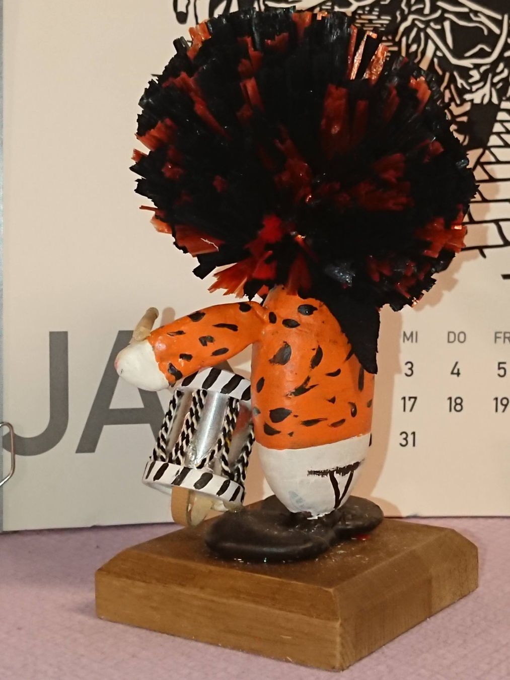 Statuette: Fasnachts Figur Steinwaggis- mit Trommel – Nuovo (secondo la descrizione) da basel venduto da markusb07 3