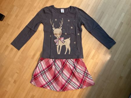 Weihnachtsset von Gymboree, Gr. 116