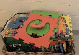 Puzzlematte Spielmatte Buchstaben Zahlen Mehrfarbig guter Zu