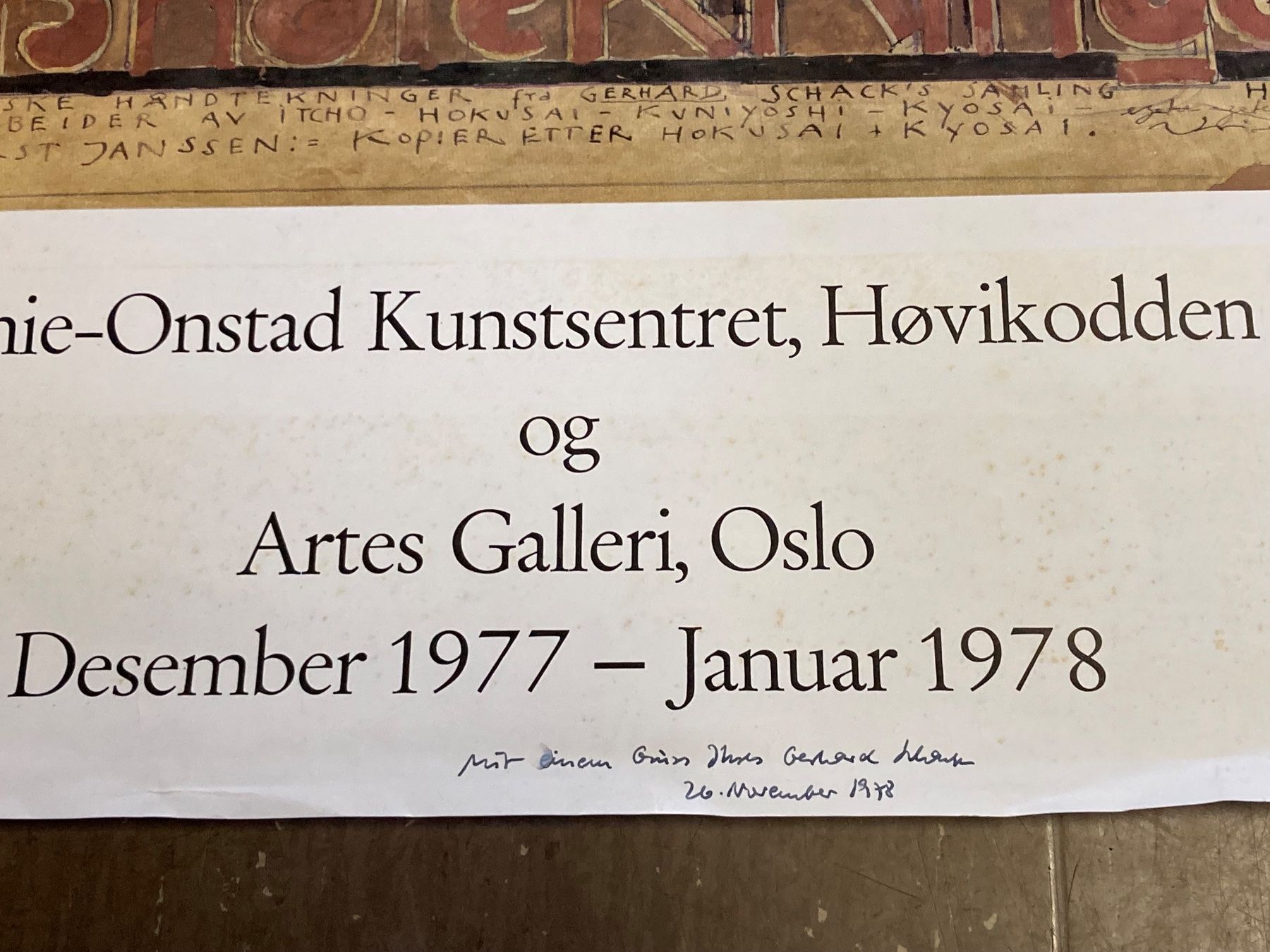 Foto & Immagini: Plakat SCHACK Gerhard 1977 Oslo – Usato da Bern venduto da Jwpm66 1