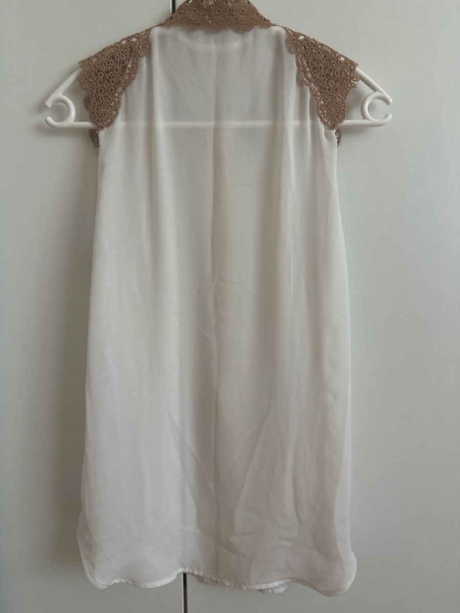 Sandro Camicette: Sandro Blouse white lace collar size 1 – Usato da Binningen venduto da can_s2yh 3