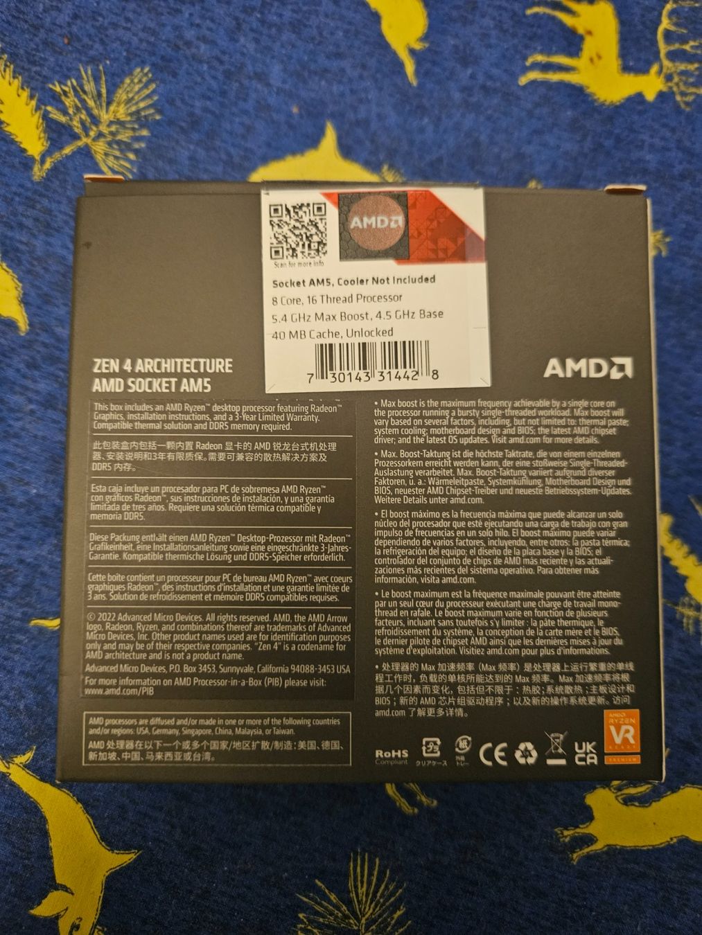 Amd Componenti elettronici: AMD Ryzen 7 7700X ab 1 fr. – Usato da Liestal venduto da Secondseason2 1