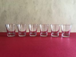 Glas Gläser Schnapsgläser Shot Aperogläser Dessertgläser 6St