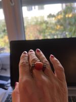 Ring Silber mit Carneol guter Zustand 9.5g
