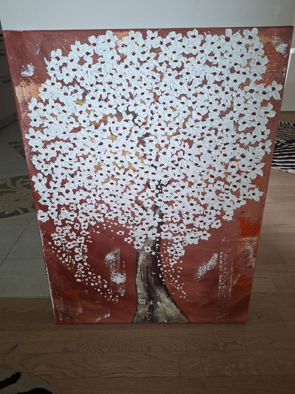 Gemälde: Gemälde Blühender Baum  – Gebraucht aus Grünen von Maikel