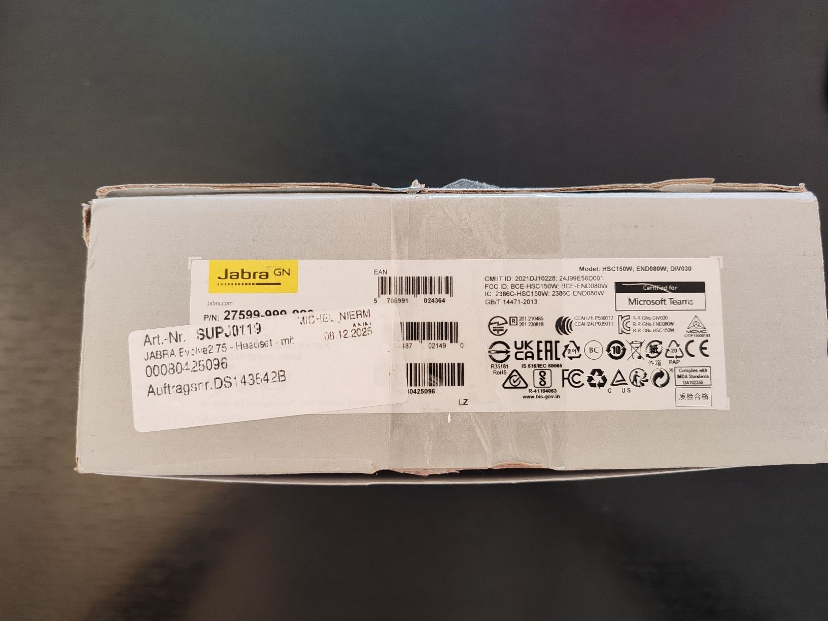 Jabra Kopfhörer: Jabra Evolve2 75 MS Stereo – Neu (gemäss Beschreibung) aus Bern von PrettyGood 7