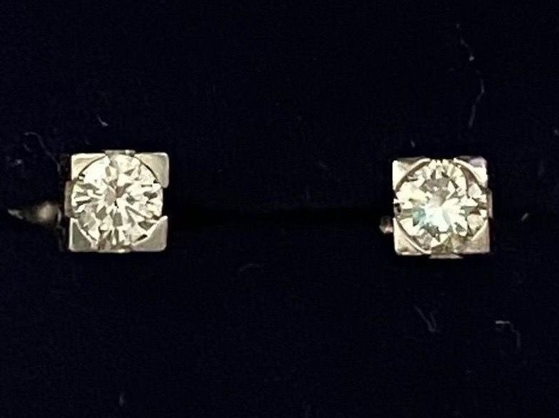 Orecchini pendenti & Orecchini a lobo: Ohrstecker 18K WG mit Diamanten – Usato da Matten b. Interlaken venduto da kero71 6