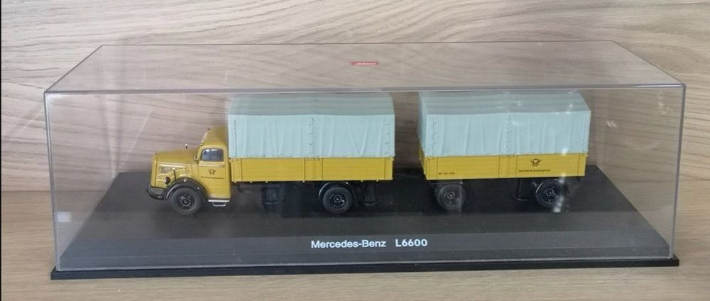 Schuco Mercedes-Benz L6600 Plateau Ridelles – Échelle 1:43, Réf 03012