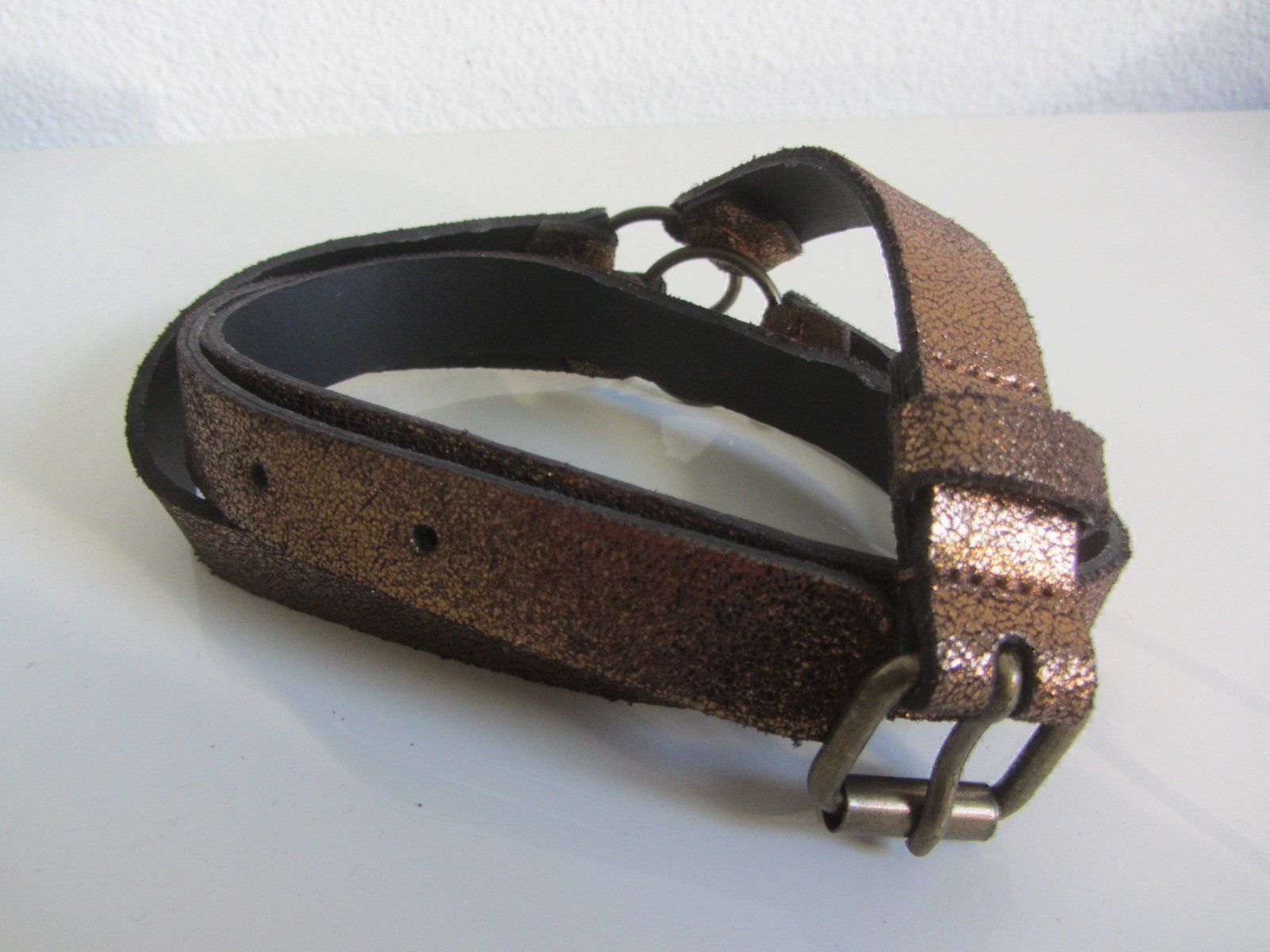 Cinture: Leder Gürtel bronzé-braun - 90 – Usato da Zürich venduto da Diazaio