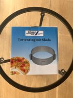 Tortenrimg mit Skala 8 cm hoch, verstellbar 16-30 cm