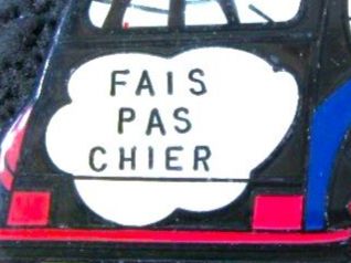 Citroën Plaketten & Abzeichen: CITROE 2CV DÖSCHWO "FAIS PAS CHIER" AUTO PIN ENAMEL SECURITY – Gebraucht aus Ettingen von Hausi4711 1