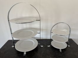 Etagere Servieretagere mit Seltmann Porzellanteller