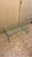Table basse en verre courbé style Fiam – design italien