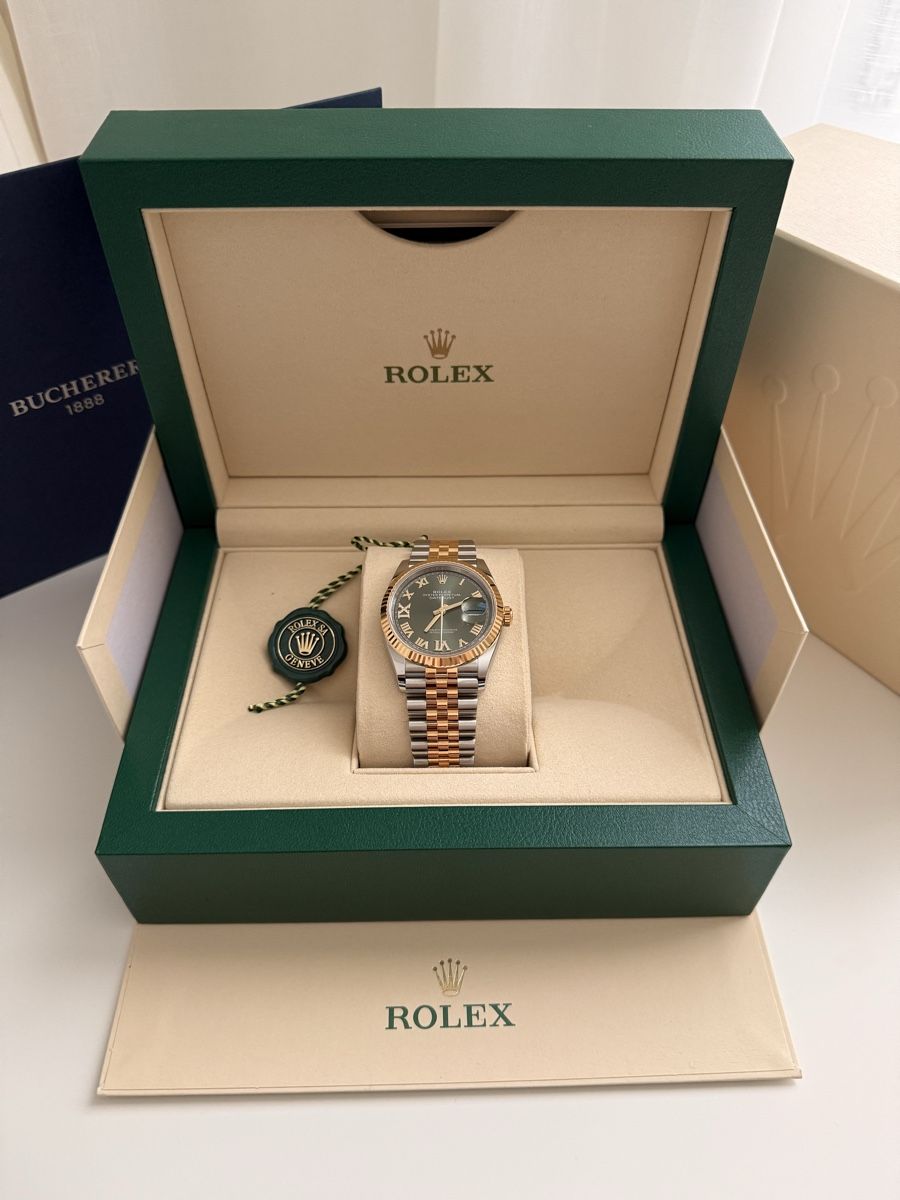 Rolex Orologi: Rolex Datejust 36mm Olive green – Nuovo e nell'imballaggio originale da Oberglatt ZH venduto da nil_c82p 1