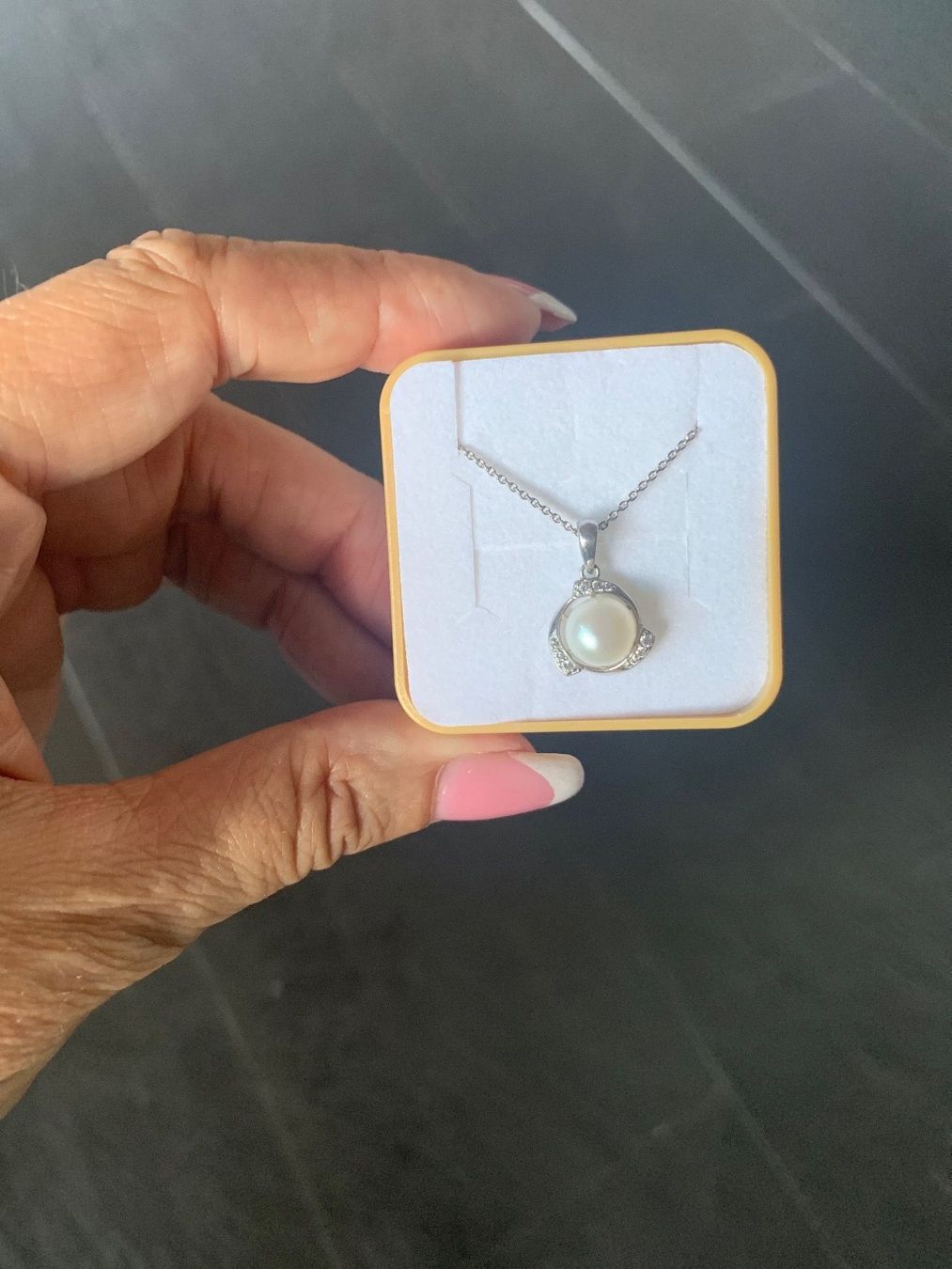 Ketten: Collier Argent et perle de culture – Gebraucht aus Fully von Sassa68 3