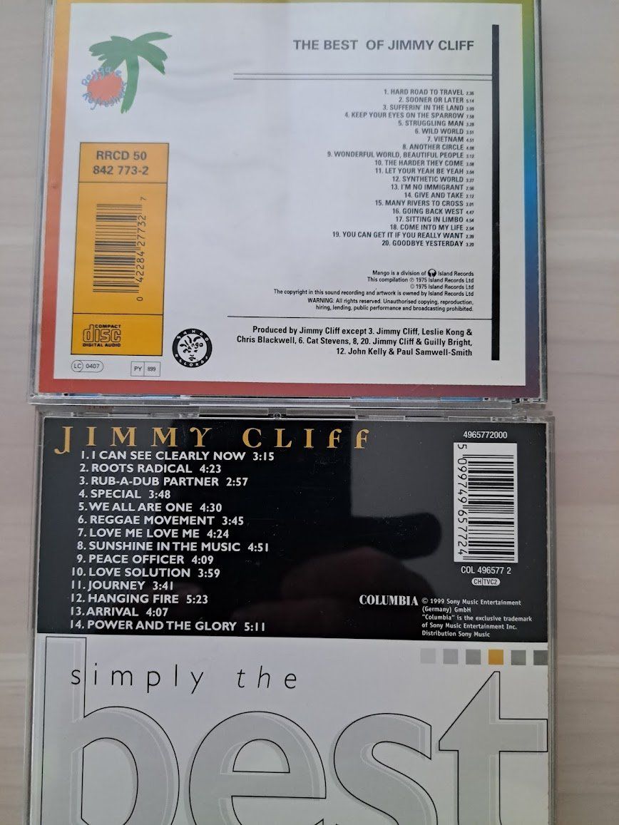 CD: Jimmy Cliff – Usato da Sargans venduto da Bomp 3