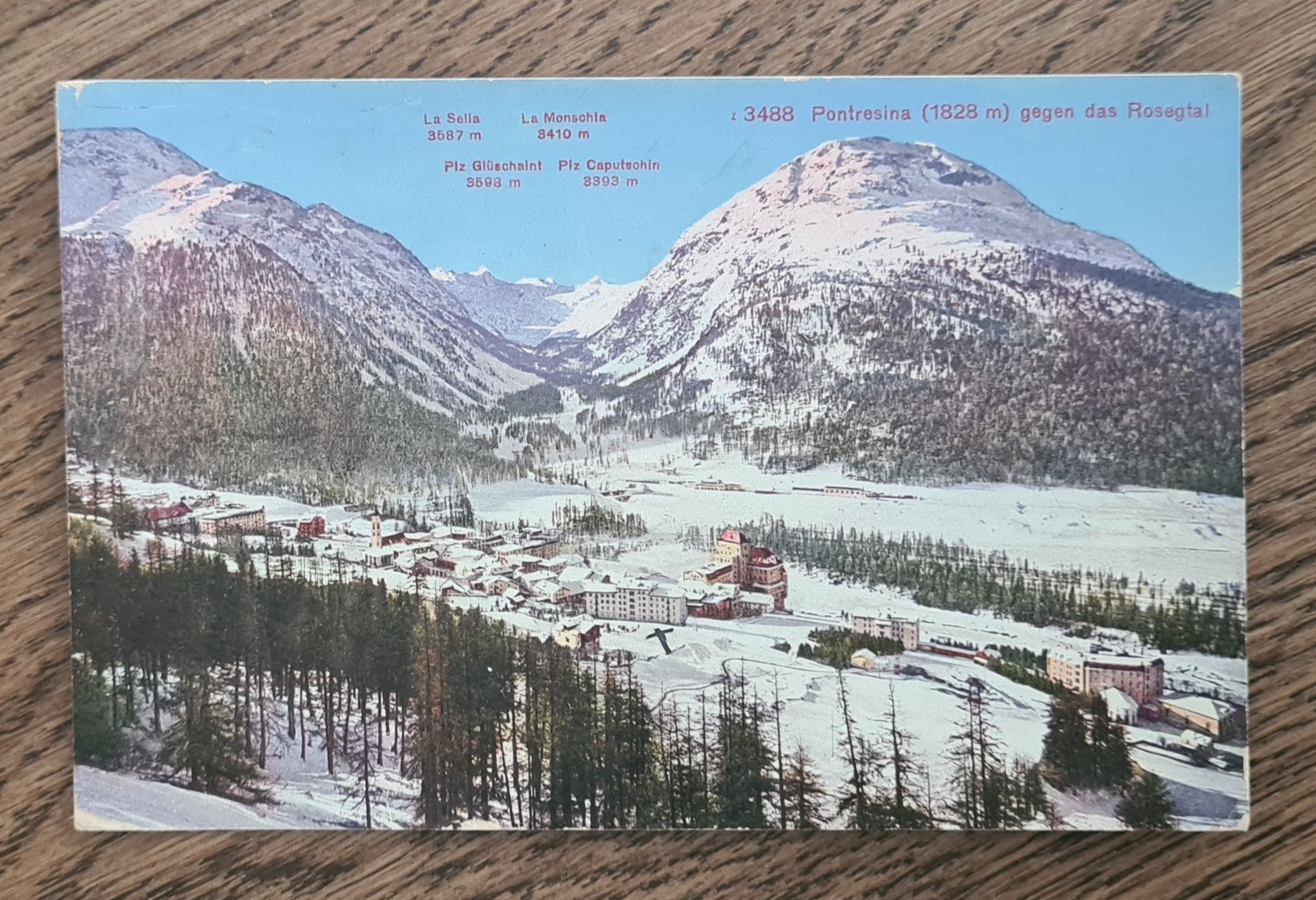 Cartoline postali: Pontresina 1930 – Usato da Ebikon venduto da Donar50