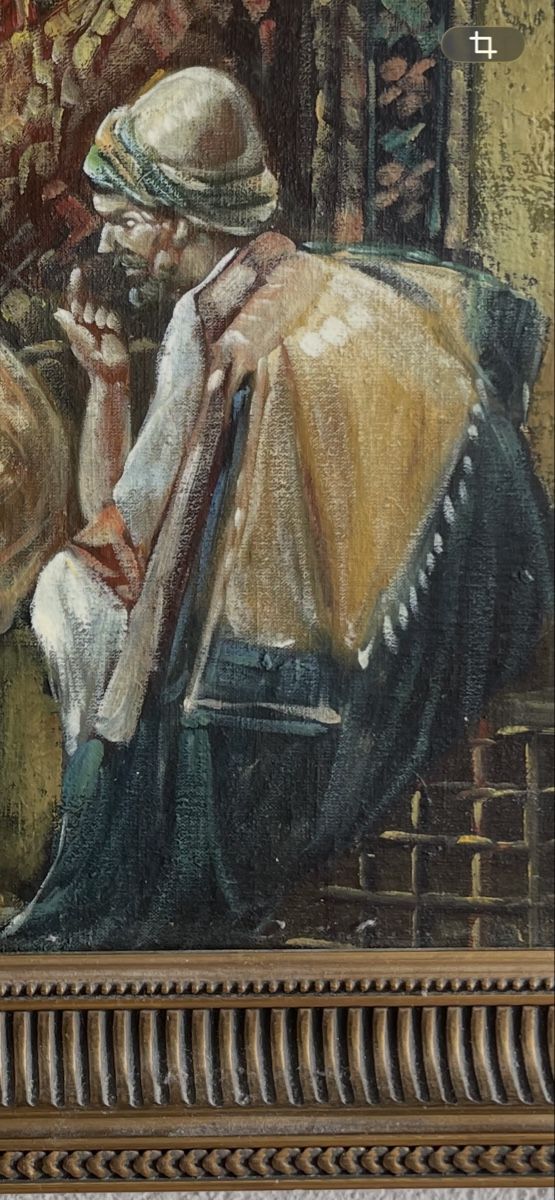 Gemälde: Original Ölgemälde Orientalische Szene – Gebraucht aus Meierskappel von Hala03 3