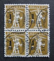 Aufbrauchsausgabe 132 Viererblock gestempelt