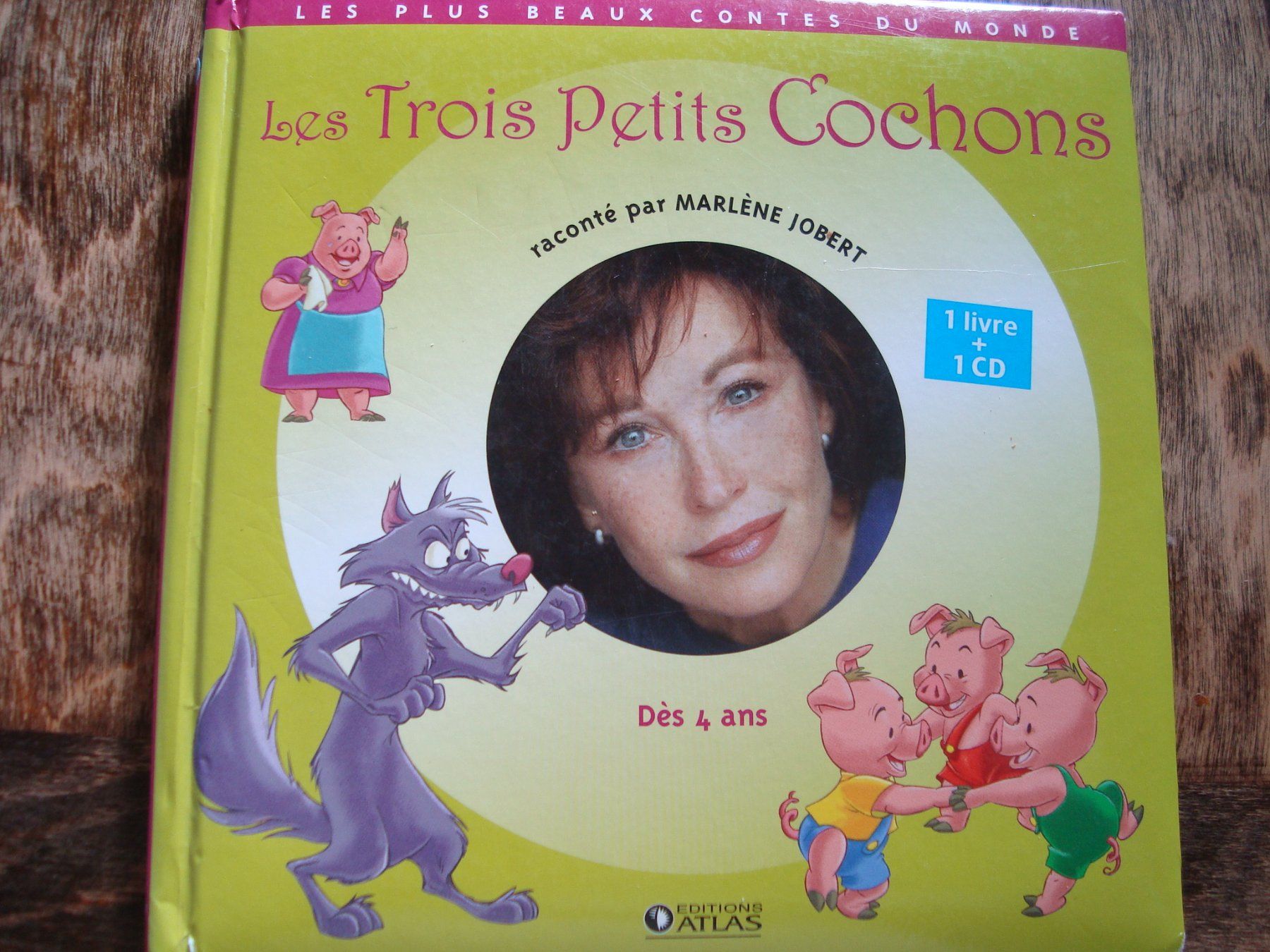 Libri: "Les trois petits cochons" raconté par Marlène Jobert – Usato da Fribourg venduto da ruswil007