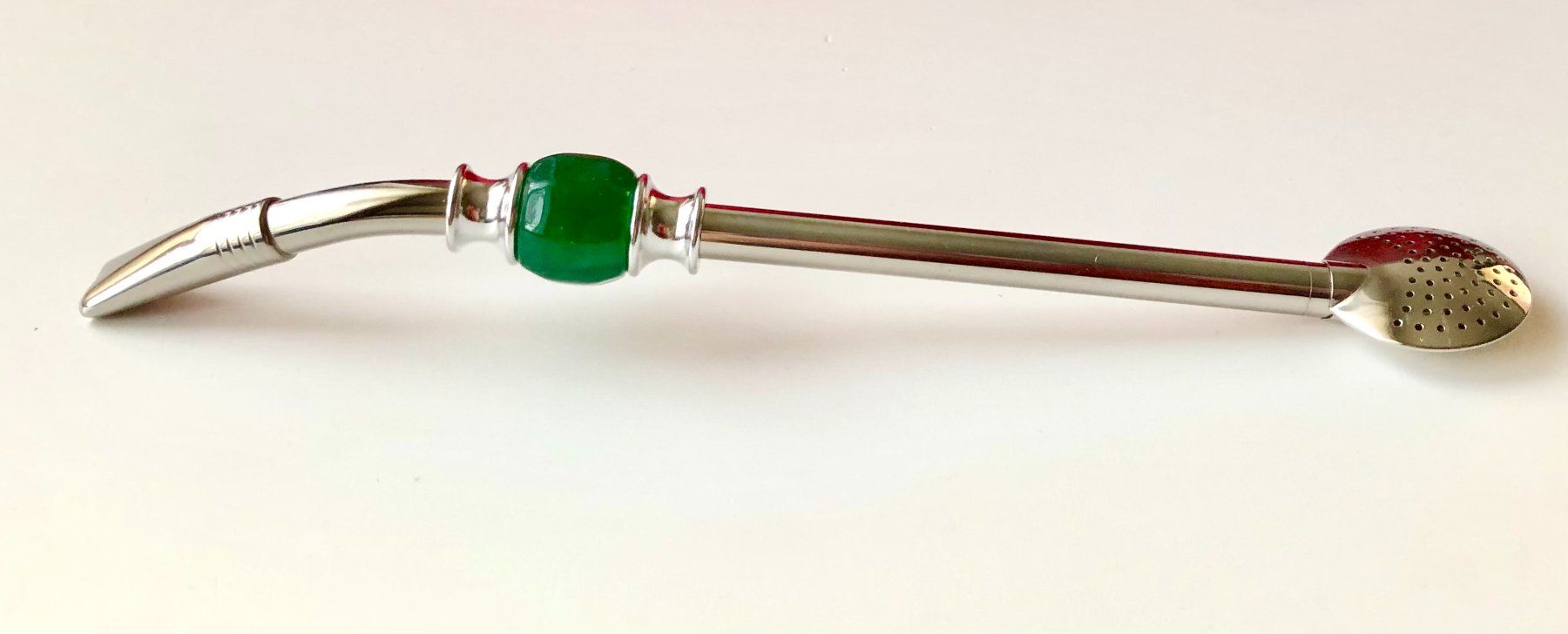 Set di posate: Bombilla Edelstahl 21 cm grün – Nuovo e nell'imballaggio originale da Zuchwil venduto da Yerba_Mate_Schweiz