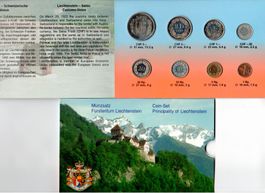Münzsatz 2000 - Liechtenstein (5 Fr. von 1997)