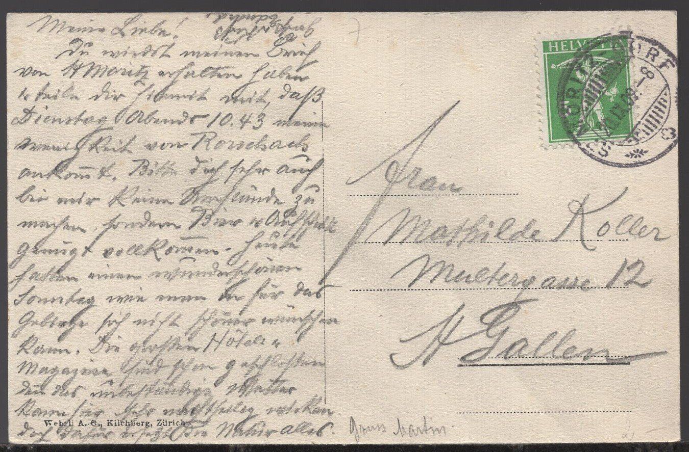 Cartes postales: St. Moritz  1909 – D'occasion à Aarau par kufi44 2