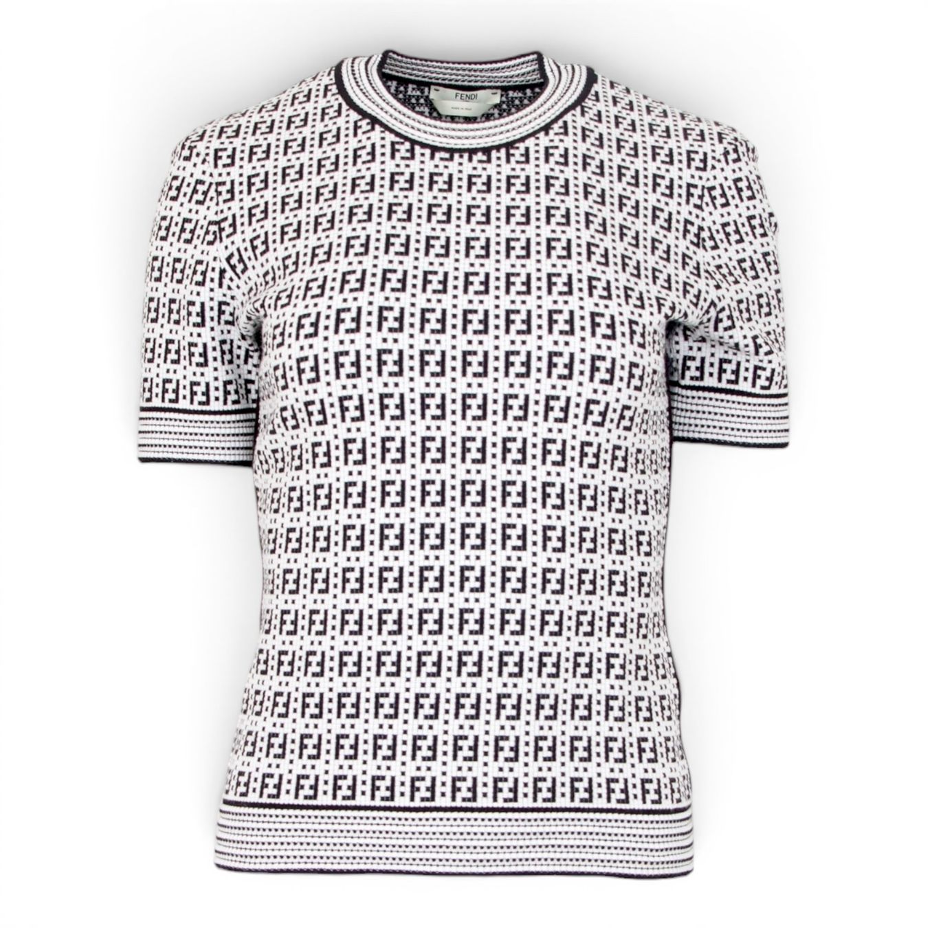 Fendi T-shirt: Fendi Kurzarm schwarz/weiss IT 40 DE 36 – Usato da Binningen venduto da Designerlabels 1
